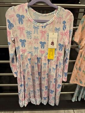 Little Loves & Co NWT 5/6 BAMBOO Long Sleeve Twirl Dress